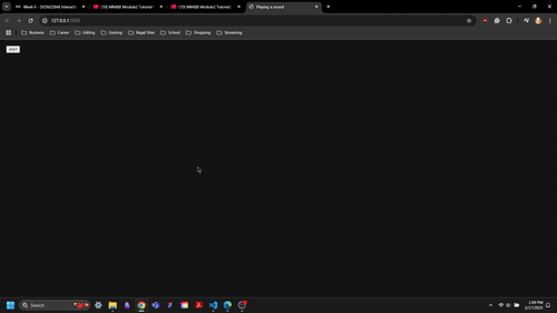 Upon sound being played the lines appear in an upward graph when played.