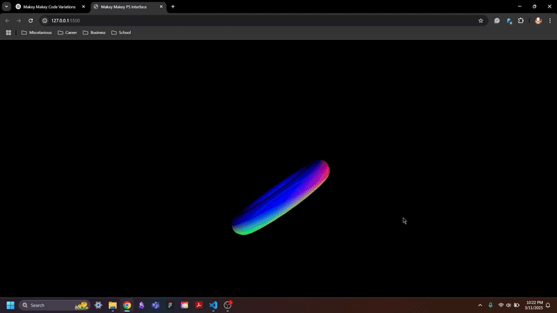 Click will allow you to spawn non-textured Donuts and the arrow keys allow the RGB Donut to rotate.