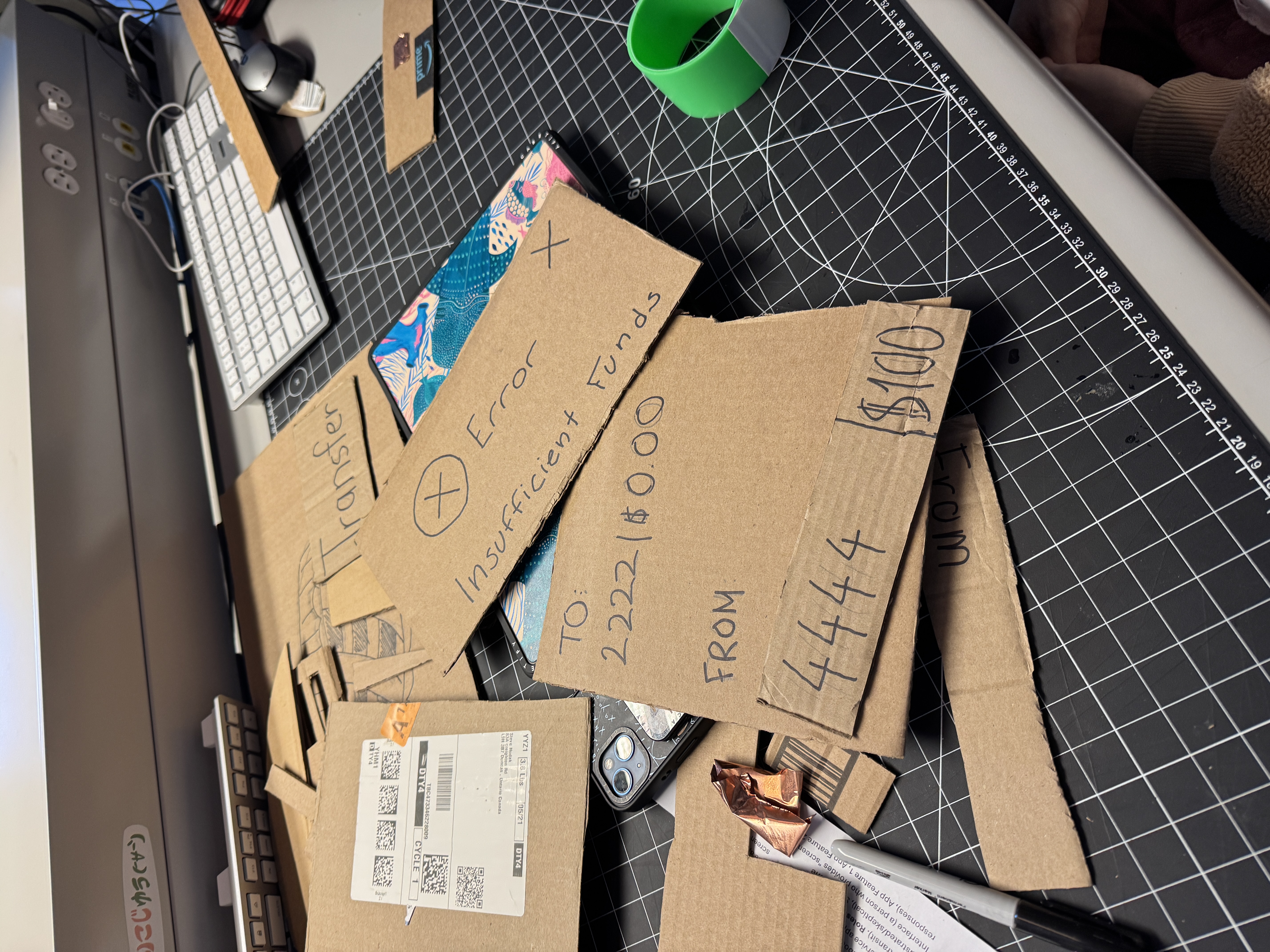 Creating improved iterations of the banking application showing the user's balance in each of the accounts.