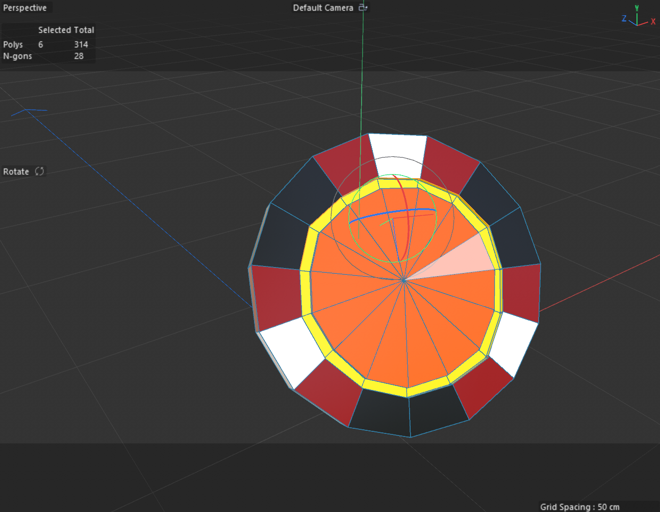 Process work image 1 for Poker Chip. Angle 1