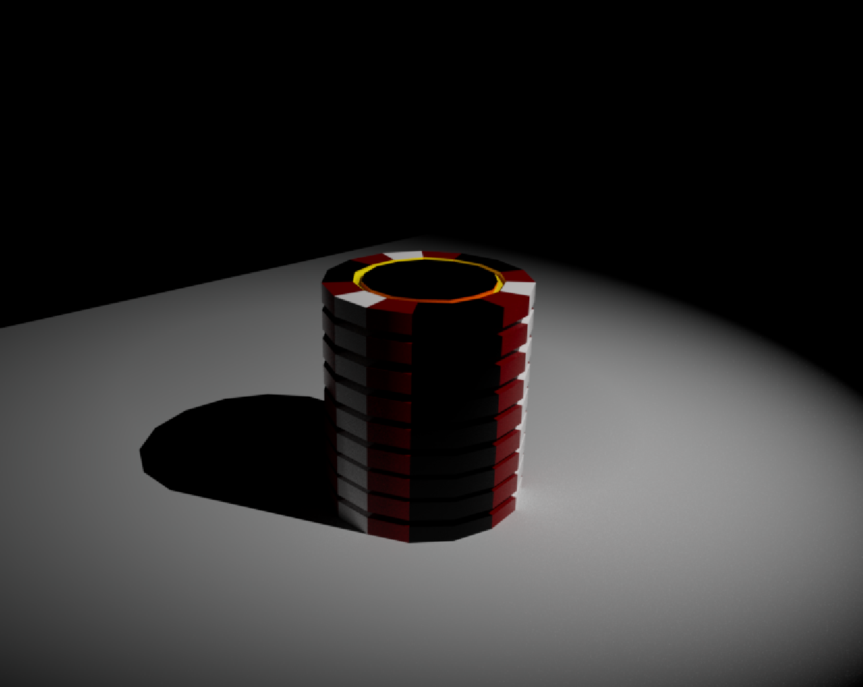 Process work image 8 for Poker Chip. Angle 8