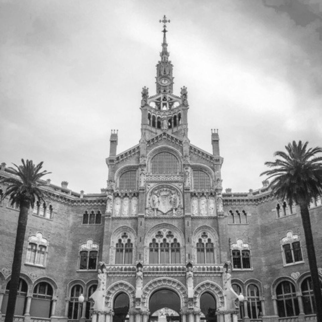 Historical building just north of the Sagrada Familia called the Hospital De Sant Pau.