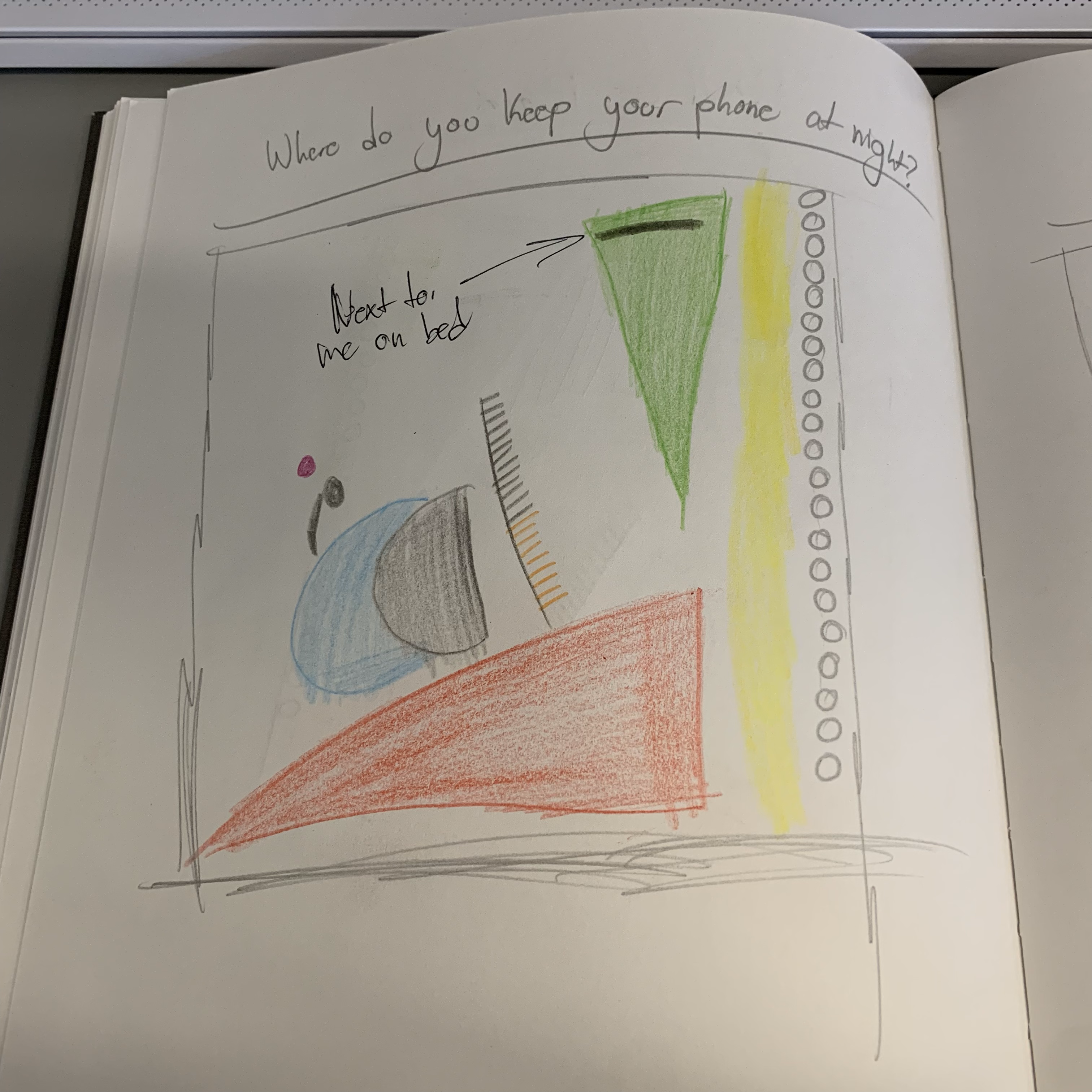 I mainly keep my phone next to me in bed because I dont have a night stand next to my bed.